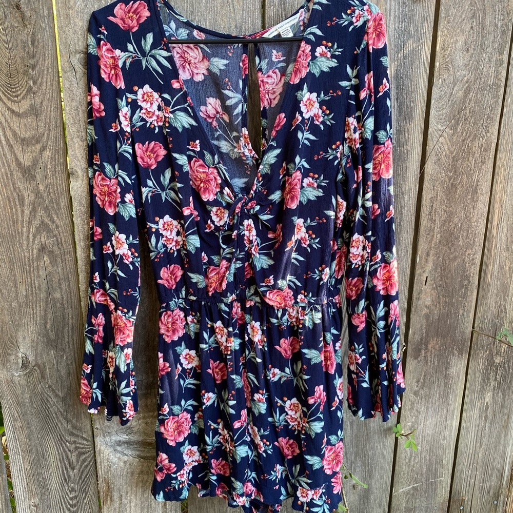 American Eagle Floral Romper